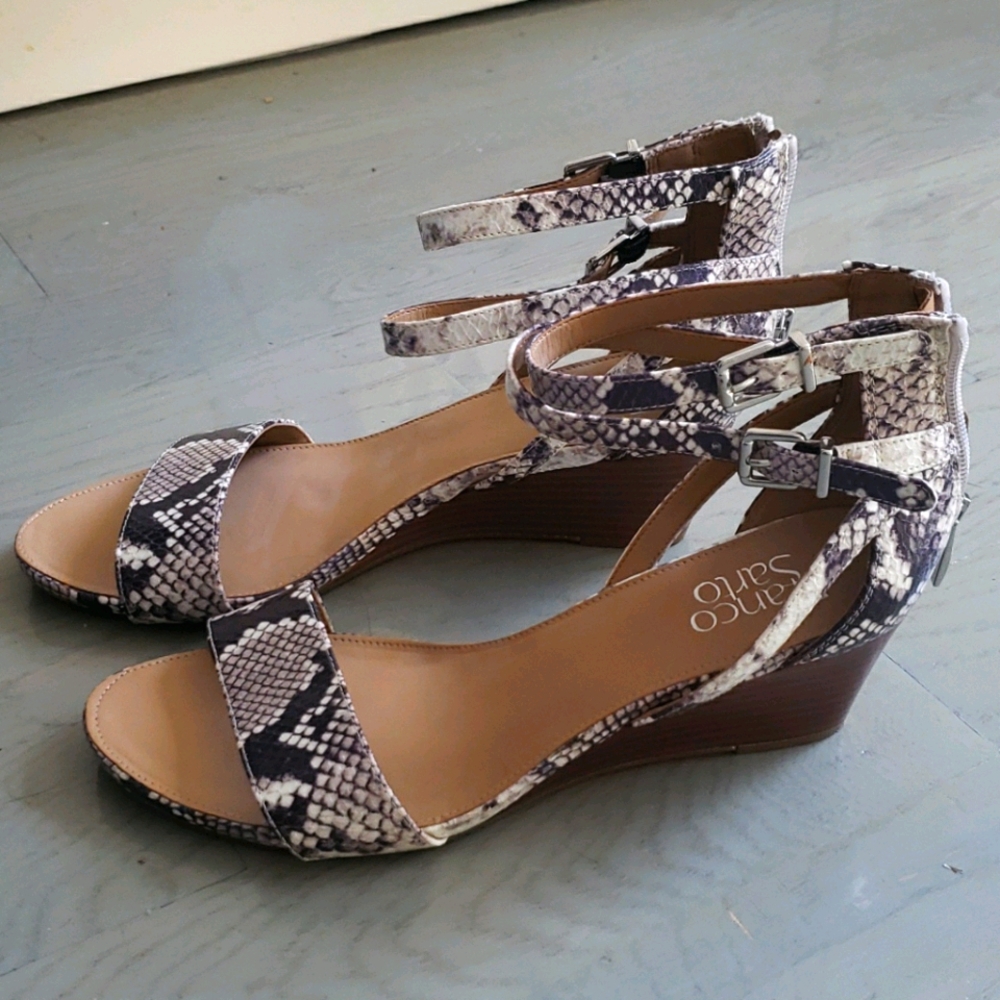 Franco Sarto Snakeskin Heels